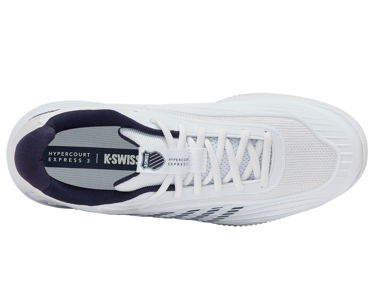 K-Swiss Hypercourt Express 3 Clay Men's - White/Peacoat/Silver