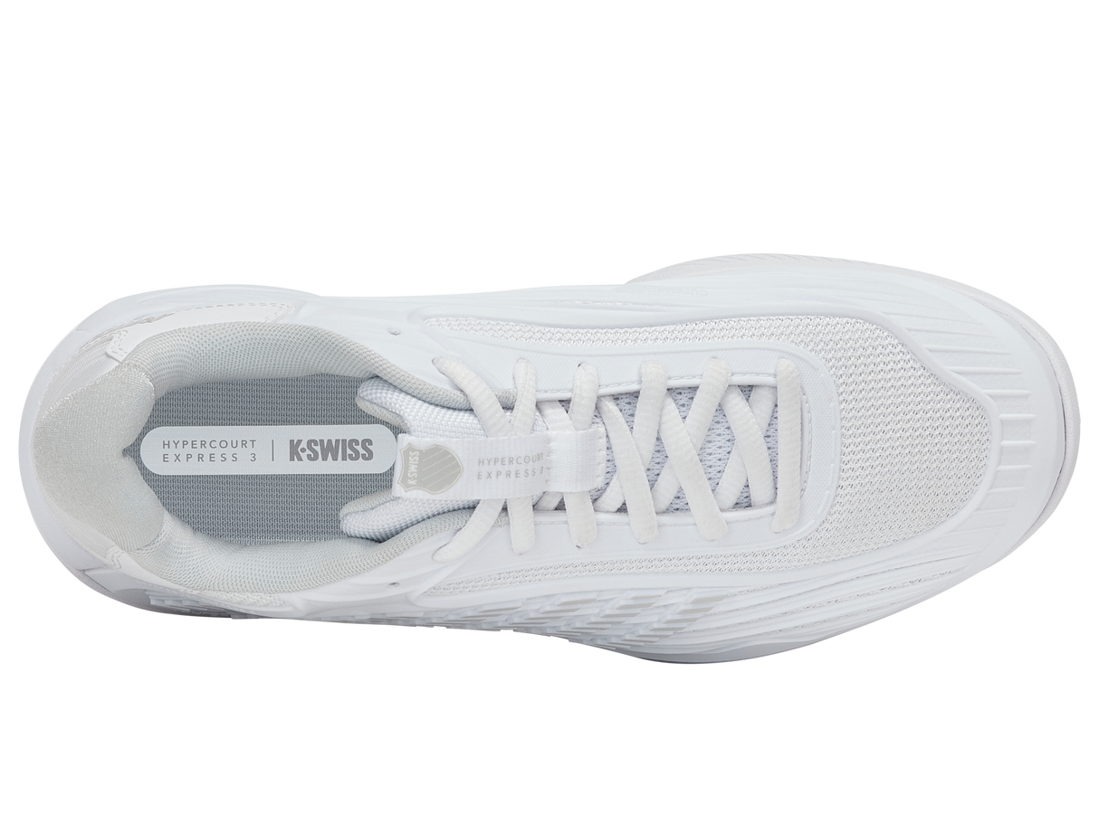K-Swiss Hypercourt Express 3 Wide Women's - White/Dawn Blue/Silver