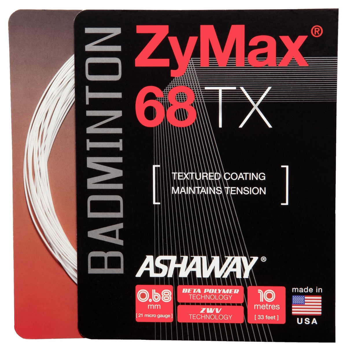 Ashaway ZyMax 68 TX Set - White