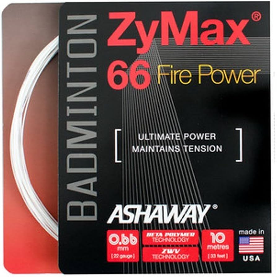 Ashaway ZyMax 66 Fire Set - White
