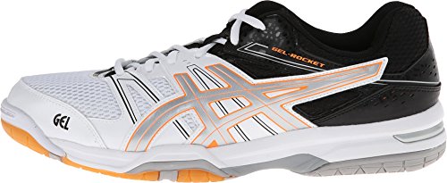 Asics Gel-Rocket 7 Black/White/Silver Men's Shoes B405N9001