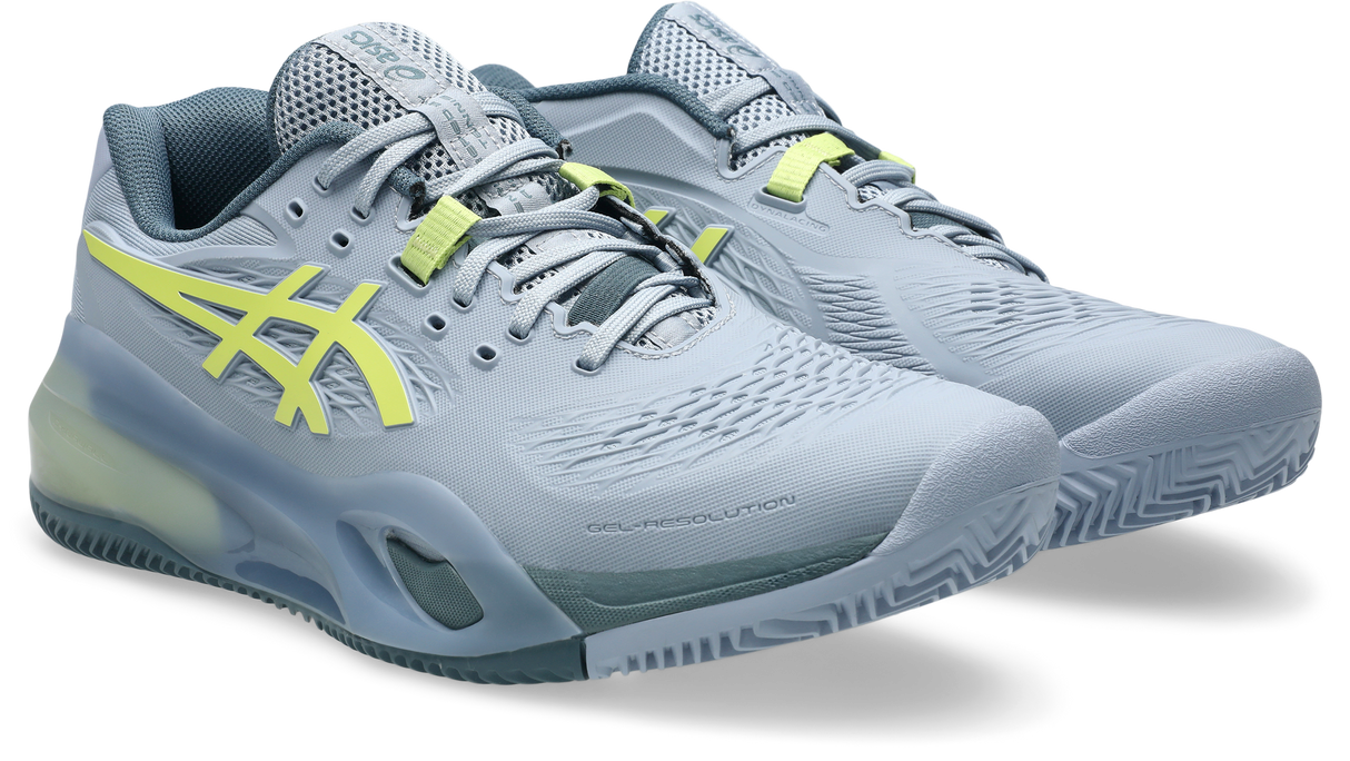 Asics Gel-Resolution X Clay Men - Grey Blue/Pistachio