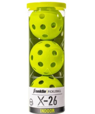 Franklin x-26 Indoor Pickleball 3 Pack (Lime)