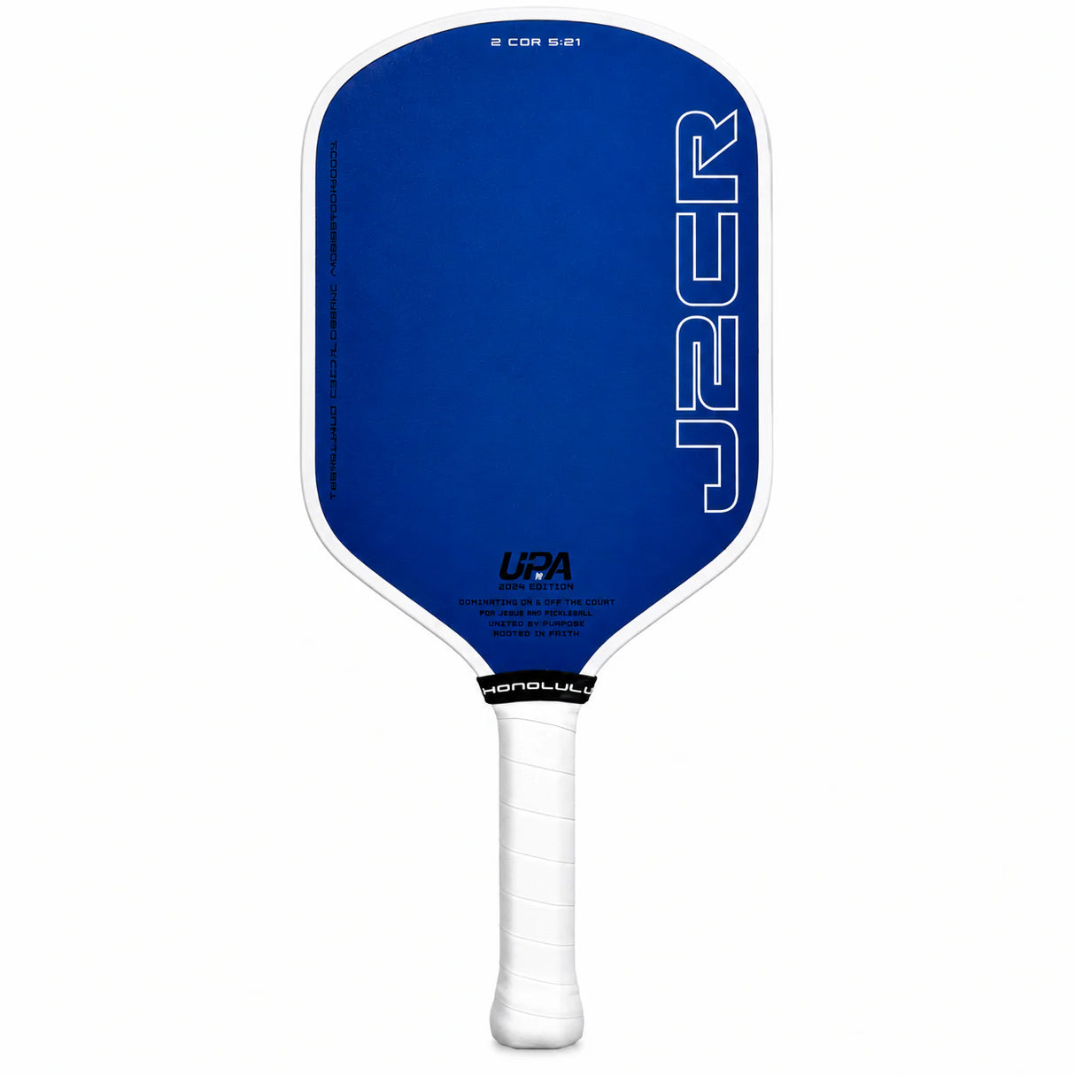 Honolulu J2CR Crystal Blue Endurance Surface - Regular Handle 5.5 Inch - White