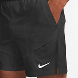Men NikeCourt Advantage Short 7 Inch - Black/Black/White