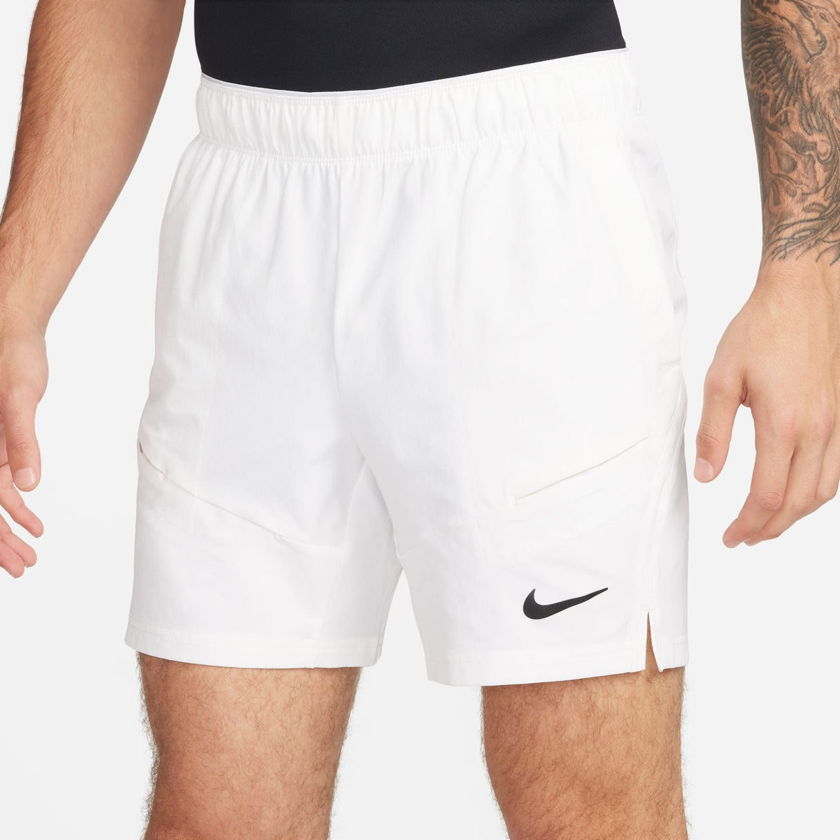 NikeCourt Men's Advantage Short 7 Inch - White/White/Black
