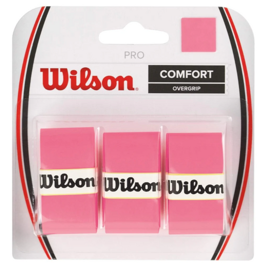 Wilson Pro Overgrip lot de 3 (Rose)