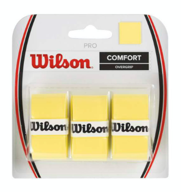 Wilson Pro Overgrip lot de 3 (Jaune)