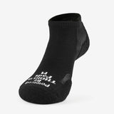Thorlo Experia Unisex Techfit Light Cushion Low Tab - Black on Black