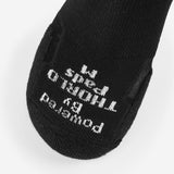 Thorlo Experia Unisex Techfit Light Cushion Low Tab - Black on Black