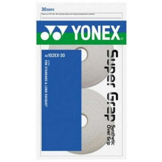 Yonex Super Grap lot de 30 (Blanc)