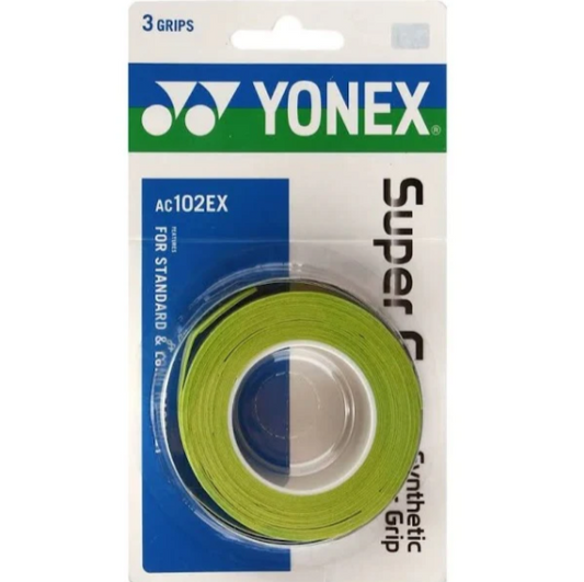 Yonex Super Grap Lot de 3 (vert agrumes)