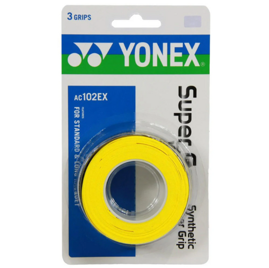 Yonex Super Grap Lot de 3 (Jaune)