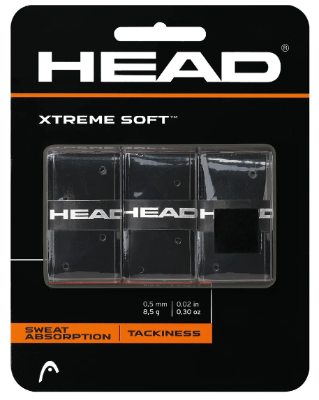 Head XtremeSoft Grip paquet de 3 (Noir)