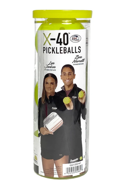 Franklin x-40 Outdoor Pickleball 3 Pack (Yellow Optic)