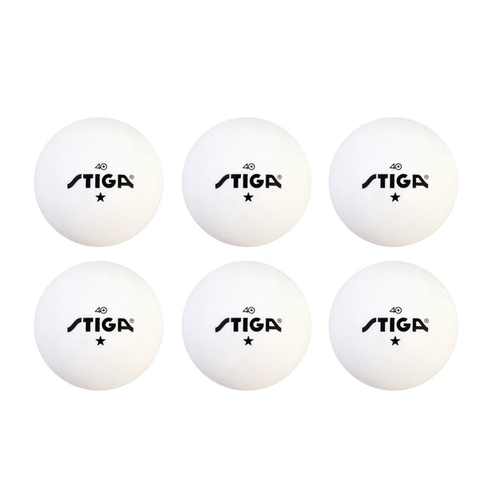 Stiga 1 Star Table Tennis Balls - White