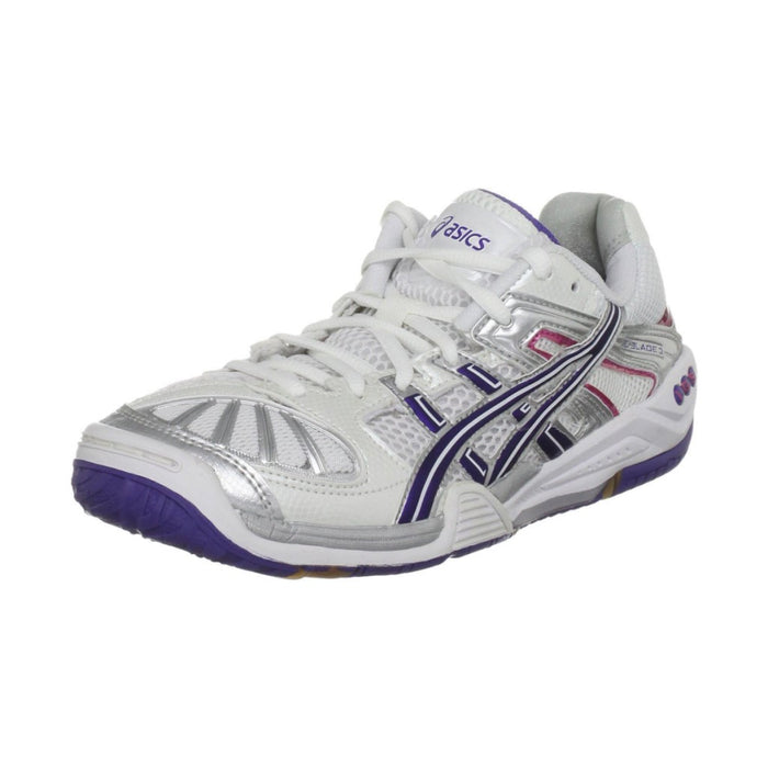 Asics Gel-Blade 3 - White/Purple/Silver Women's Shoes