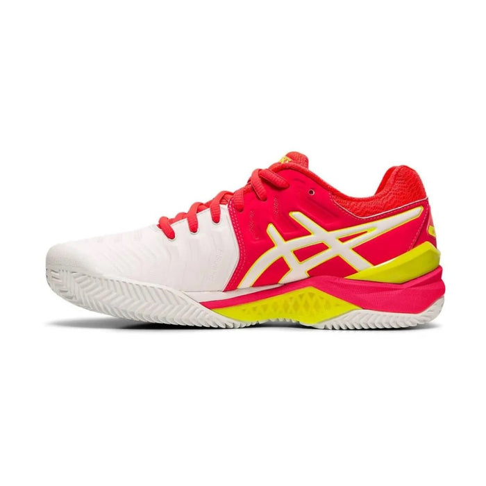 Asics Gel-Resolution 7 Clay - White/Laser Pink Women's Shoes