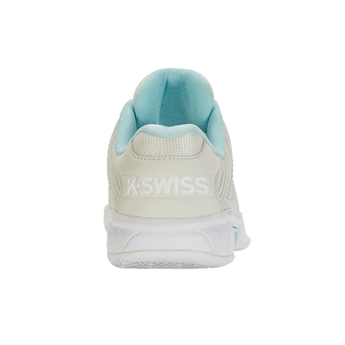 K-Swiss Hypercourt Express 2 Wide - Vaporous Grey/White/Blue Glow Women's Shoes